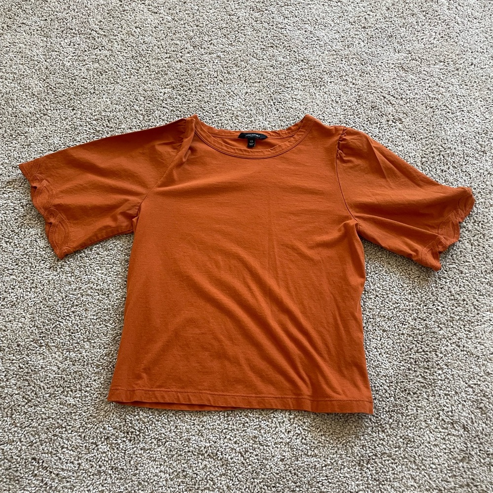 Orange blouse